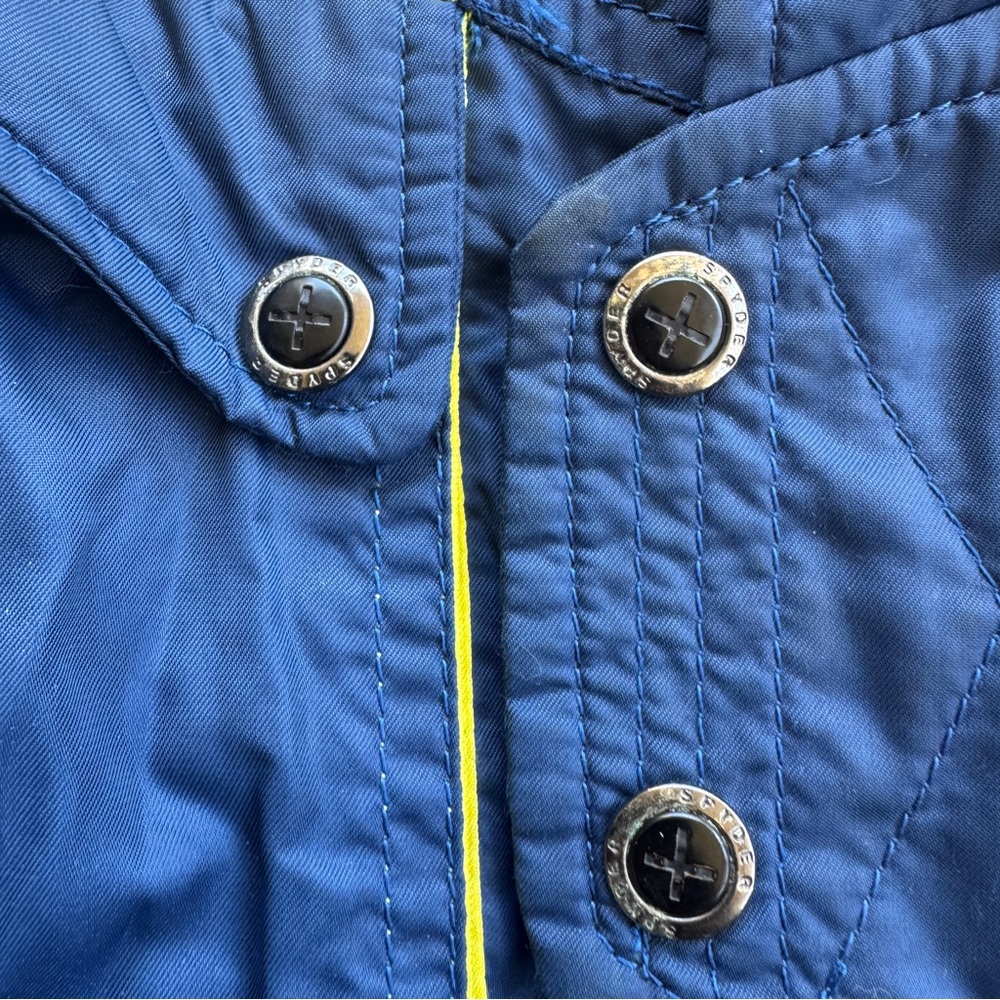 Vtg SPYDER Thinsulate Entrant Mens 80s Retro Winter Jacket L with Packable Hood - Picture 4 of 16